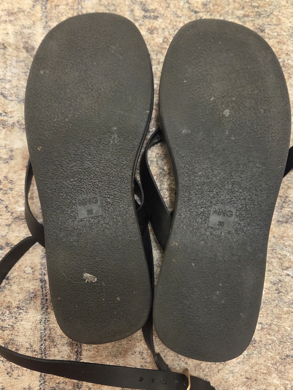 Mango Black Platform Ankle-Strap Sandals - Picture 5 of 8